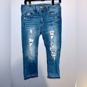 American Eagle Artist Crop Jeans